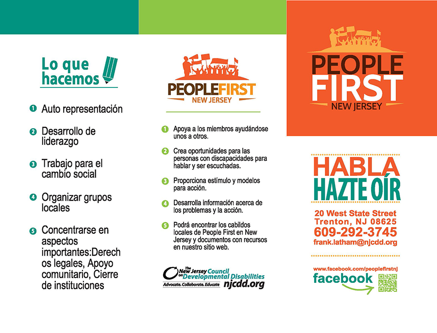 People First Brochure Spanish