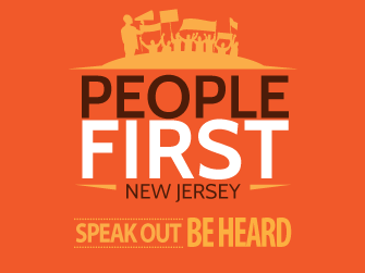 People First NJ- Speak Out Be Heard-Button