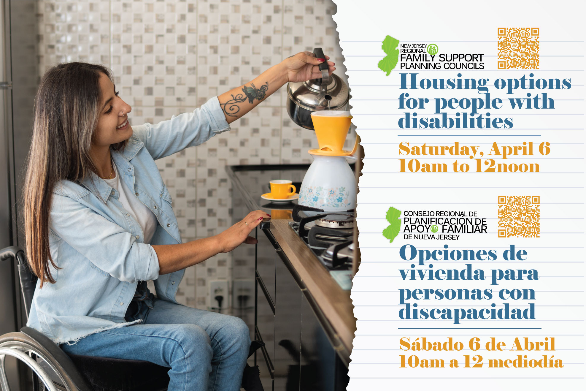 Housing options for people with disabilities Saturday, April 6 | 10am to 12noon